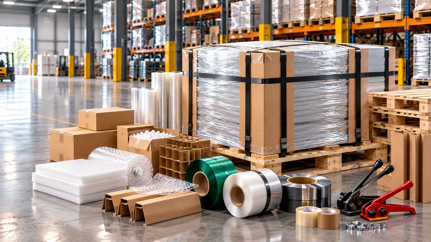 Materiales de empaque para industrias y centros de distribución